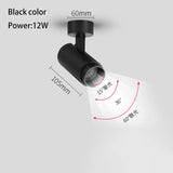 Zoomable LED Surface Spotlight - Adjustable Focus Ceiling Lamp for Retail Stores