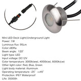 Low-Voltage DC 12V LED Deck & Step Lights - Waterproof Recessed Patio Staircase Lighting Pack