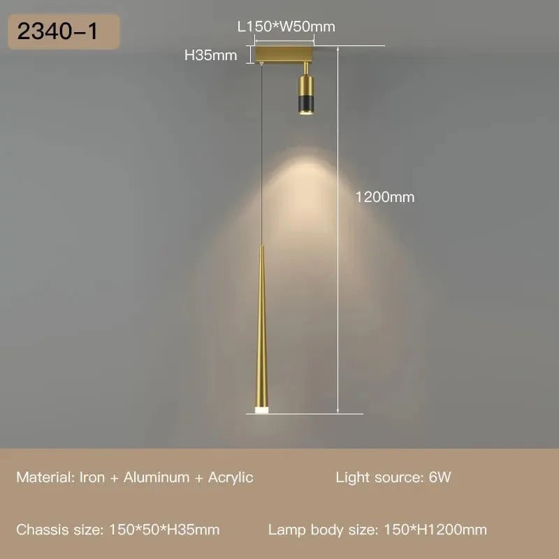 New Simple Long Strip With Spotlight Pendant Lamp Modern Chandeliers For Living Dining Room Bedroom Hall Indoor Lighting Fixture