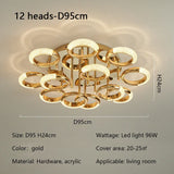 Modern Light Luxury Circle Ring Led Ceiling Lamp Acrylic Luster Living Room Lights Lighting Home Decor Bedroom Lamps Fixtures