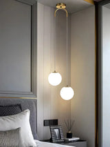 Modern Glass Chandeliers Lighting for Dining Room Bedroom Home Restaurant Bar Decor Hanging Bedside Lamp LED Pendant Lamps
