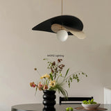 Modern Designer Hat Pendant Light Wabi Sabi Minimalist LED Chandeliers Restaurant Nordic Pendant Light LED Chandeliers Fixture