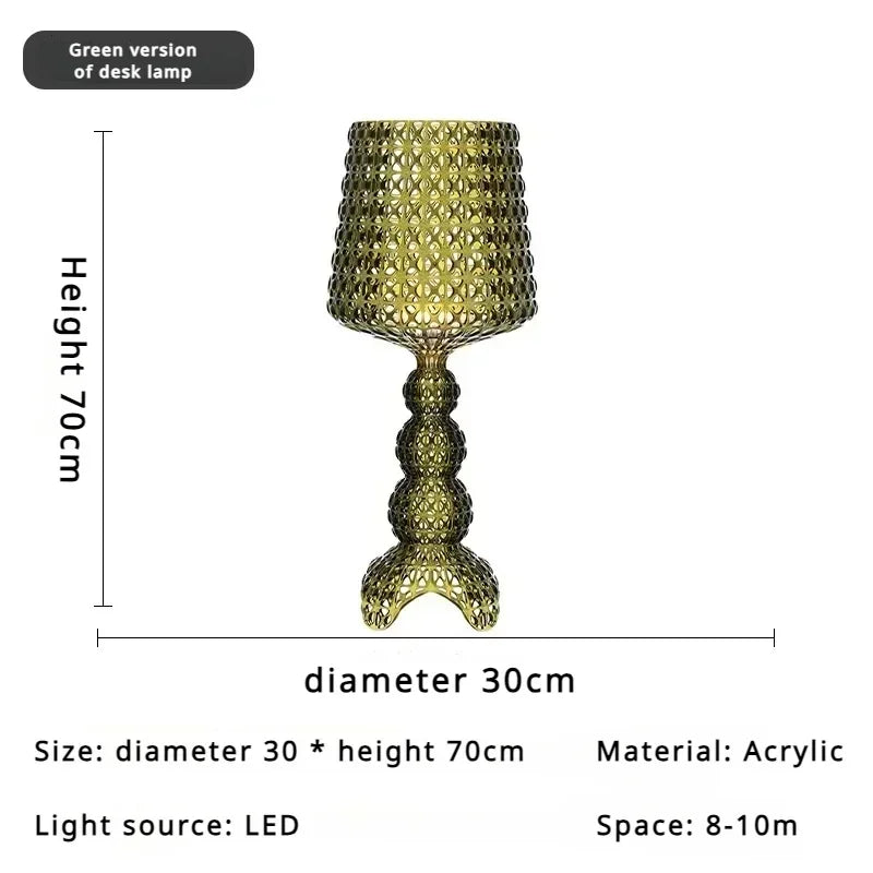 Italian Kartell living room floor lamp designer,artistic decoration,hollowed out internet famous ornament,ins style bedroom lamp