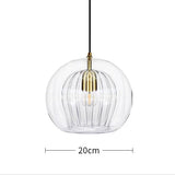Nordic Modern Glass Pendant Lamp - Minimalist Kitchen Island Hanging Light