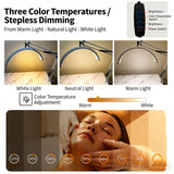 16-Inch U-Shaped Half-Moon LED Beauty Lamp - Eye-Protective Desk Light for Eyelash Extensions, Nail Art, Embroidery & Eyebrow Procedures