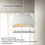 Nordic Minimalist Wabi Sabi Wind E27 Led Pendant Lights Dining Room Bar Loft Bedroom Home Decor Chandelier Hanging Lamp Fixture