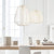 Nordic Creative Chandelier Lantern Modern Balloon Pendant Living Room Bedroom Staircase Aisle Restaurant Fabric Lamp
