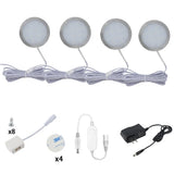 Tuya Wifi 12V LED Under Cabinet Lighting Dimming White/ Warm White Kitchen Counter Furniture Lighting Kit for Alexa Google Home