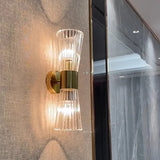 Modern Crystal Wall Lamp Golden Electroplated Metal Corridor Light Stair Aisle Decors Sconce Bathroom Bedroom Parlor Wall Lights