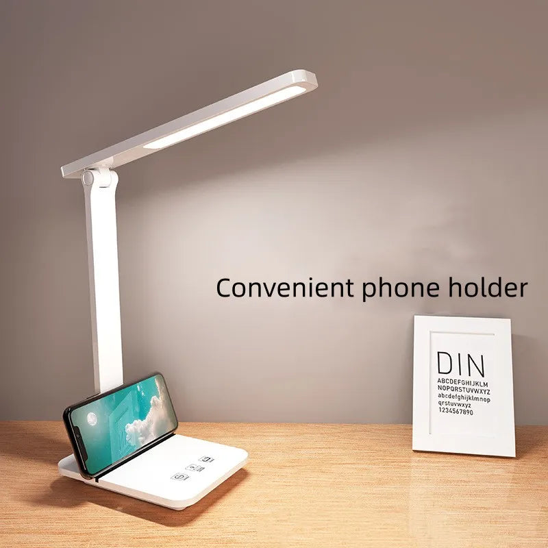 LED desk lamp eye protection desk student writing reading lamp smartphone wireless charging bedside lamp