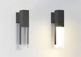 LED Outdoor Waterproof Wall Lights Aluminum Wall Lamp Crystal Indoor Wall Decorate Lighting Garden Porch Light Fixture