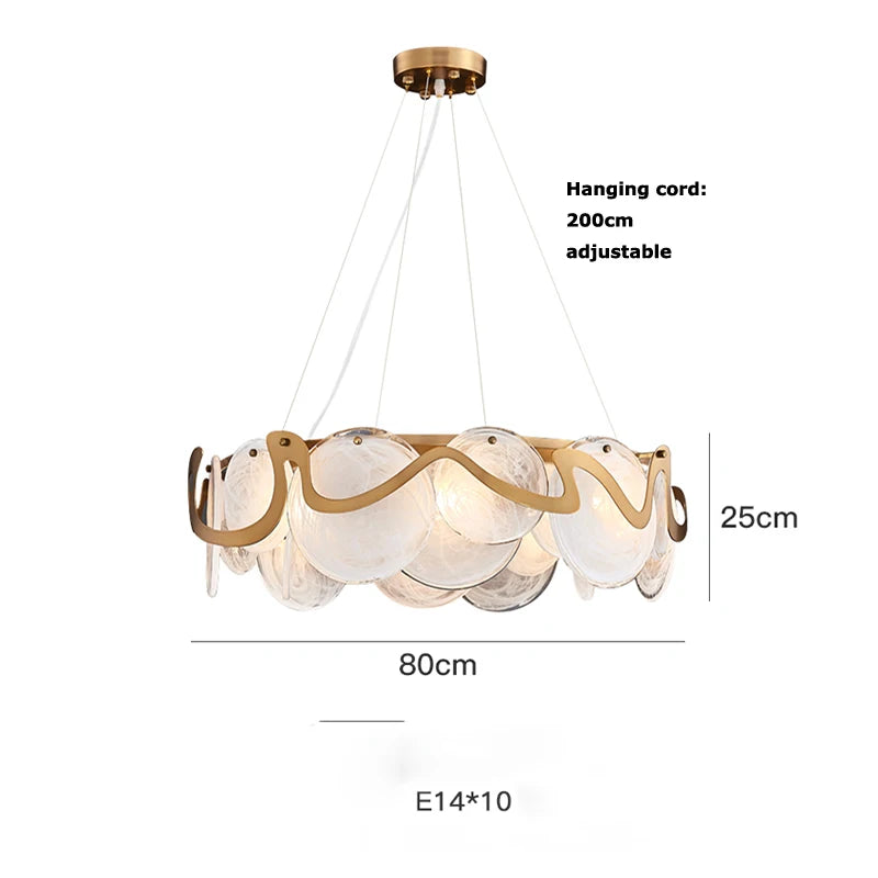 Modern Internet Celebrity Living Room Art Pendant Light Luxury Minimalist Glass Lamp Bedroom Dining Room Long Pendant Light