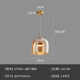 Zhongshan glass lighting fixtures Nordic modern minimalist  bar counter restaurant chandelier living room art designer iron
