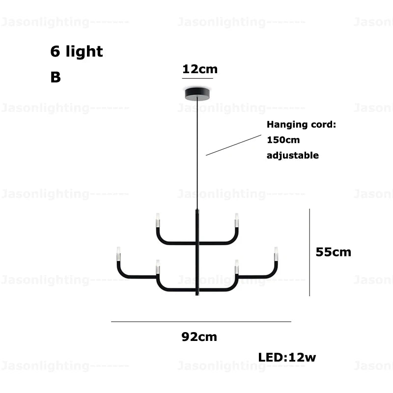 Italian Tree Gold Black Chrome Dimmable LED 2026 Pendant Light Suspension Luminaire Lampen Hanging Lamp For Foyer Dinning Room