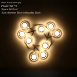Nordic Living Room Ceiling Lights Post-modern Minimalist Bedroom And Study Lights Artistic Creativity Led Plum Blossom Lights