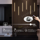 LED Strip Light for Wood Slat Wall Panel - Recessed Self-Adhesive Lighting