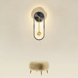 Modern LED Wall Lamp Clock Sconce for Bedroom Bedside Living Dining Room Aisle Porch Corridor Home Decors Lighting Fixture Luster