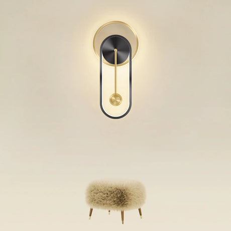 Modern LED Wall Lamp Clock Sconce for Bedroom Bedside Living Dining Room Aisle Porch Corridor Home Decors Lighting Fixture Luster