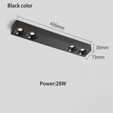 Led Spotlights Surface Mounted Spots Light COB 28W Long Strip Linear Lamp Ultra-thin Ceiling Foco 85-265V White Black