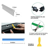 5M Car Interior LED Strip Light - Neon EL Wiring Decorative Lamp for Auto