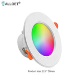 RGB LED Bulb Tuya Dimmable Downlight Spotlight Bluetooth-Compatible Lamp 10W 85-265V APP Control RGBCW Atmosphere Decorative