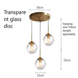 Nordic Modern Glass Pendant Lights LED Hanging Lamp for Kitchen Dining Room Bedroom Nordic Pendant Lamps Home Lighting Fixtures
