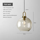 Nordic Single Head Glass Pendant Lamp - Creative Personality Restaurant Light