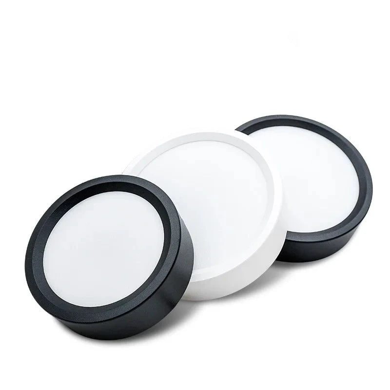 Led Downlights 220V Ceiling Spot Lamp 9W 12W 18W Down Light Surface Mounted Panel Lighting Kitchen Fixture for Room Home Decors