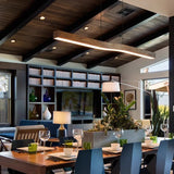 Kitchen Island Linear Pendant Light Horizional Suspension Ceiling Hanging Lamp for Dining Room
