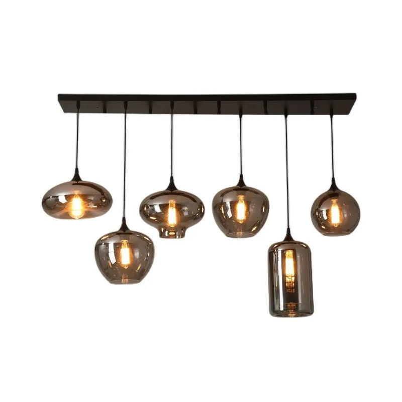 Modern LED Glass Ball Pendant Lamp for Living Room Bedroom Dining Kitchen - Indoor Hanging Chandelier Home Decor Light