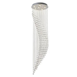 Modern Spiral Long Crystal Chandelier High Ceiling Stairwell Pendant Light Duplex Villa Indoor Decor Lighting