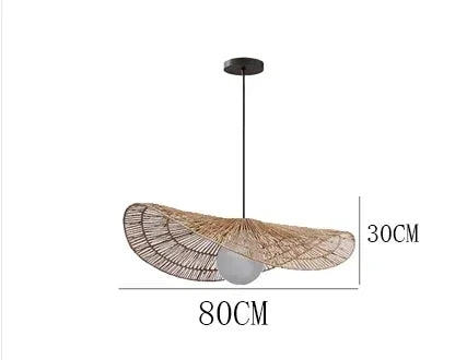 Rattan Pendant Lights Wabi-sabi Style Hand-woven Lamp Restaurant Home Decor Bedroom Living Room Creative Dining Room Chandeliers