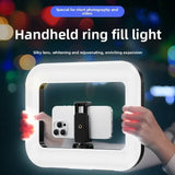 Portable Handheld Ring LED Light - Rabbit Cage Selfie Lighting for Phone Live Broadcast