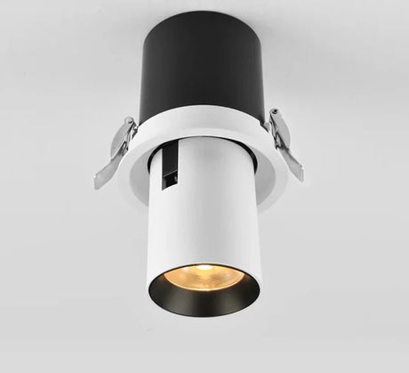  Dimmable Embedded LED Downlight Simple Modern Rotate 360 Degrees 10W Stretch Spotlight Ceiling Indoor Lighting 110V-240V