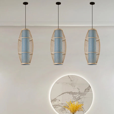 Chinese Bamboo Weaving Bamboo Chandelier Zen Tea Room Hot Pot Restaurant Light Hotel Hotel Balcony Japanese Retro Lantern Lights