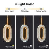 Modern Crystal LED Pendant Lamp - Luxury Indoor Lighting for Home Decor