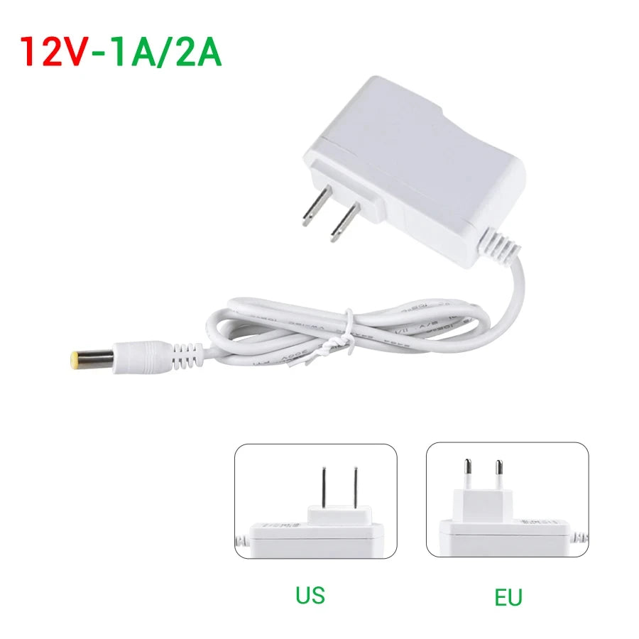 Transformer AC 110V 220V to DC 12V 24V 1A 2A 3A Power Adapter LED Driver 12 volt Power Supply Converter Charger For LED Strip