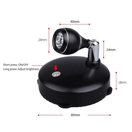 Wireless Spotlight Indoor, Battery Operated Accent Lights Art Lights for Paintings, LED Wall Light with Remote (2 Pack, B)