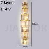 Luxury Crystal LED Wall Lamp - Sconce Light Fixture for Villa, Club, Banquet Hall, Living Room Background & Corridor
