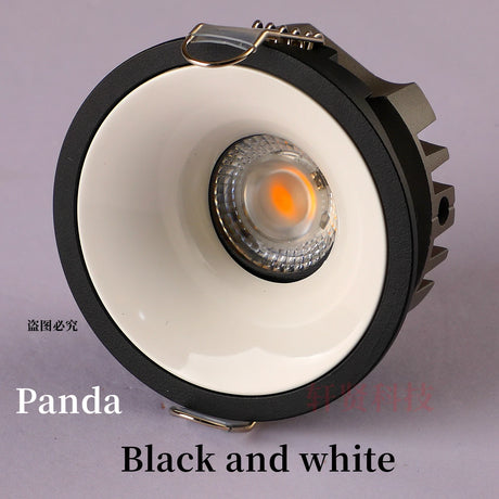 High CRI Deep Anti-glare Led Cob Downlight Narrow Embedded Ultra-thin Rose Gold Silver Dimmable Ceiling Aluminum Spotlight