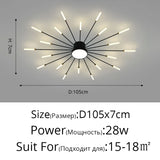 2025 New fireworks Modern LED Chandelier Lights For Living Kids Room Bedroom Hall Lighting Decoration Indoor Lamps Home Luster