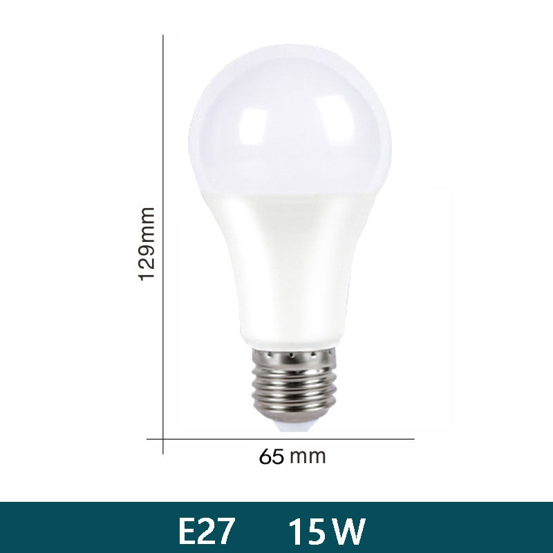 LED Bulb Lamps E27 E14 AC220V 110V 120V DC12V-85V 24 Light Bulb power 10pcs 20W 18W 15W 12W 9W 5W 3W Lampada Living Room Home LED