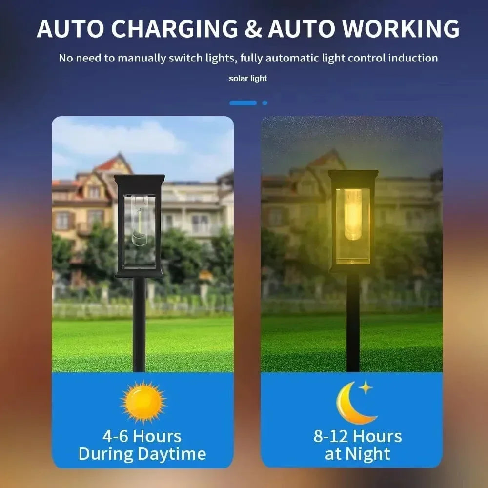 Waterproof LED Solar Lights for Garden Yard - Automatic Landscape Pathway Lighting