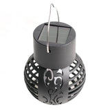 LED Outdoor Solar Light Garden Decoration Flame Effect Hanging Lantern Waterproof LED Lamp for Patio Garden Yard