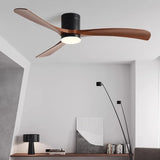 Low Floor Ceiling Fan 38/56 Inch LED Light Supports Remote Control Of Living Room, Dining Room, Bedroom, Study Room, DC Fan