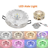 LED Crystal  Embedded Ceiling Light for Home Living Room Corridor Decorative Ceiling Lamp Porch Balcony Indoor Lighting