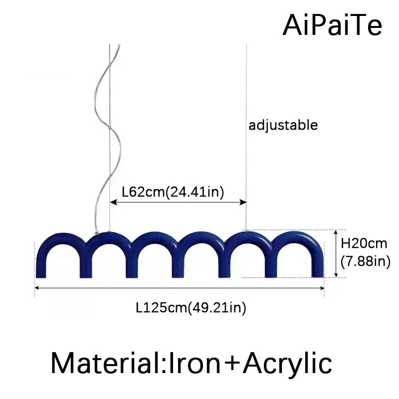 Round arched Modern LED Ceiling Suspension chandelier light ,Restaurant, Bedroom, Living room home decoration,lustre Pendant