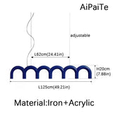 Round arched Modern LED Ceiling Suspension chandelier light ,Restaurant, Bedroom, Living room home decoration,lustre Pendant