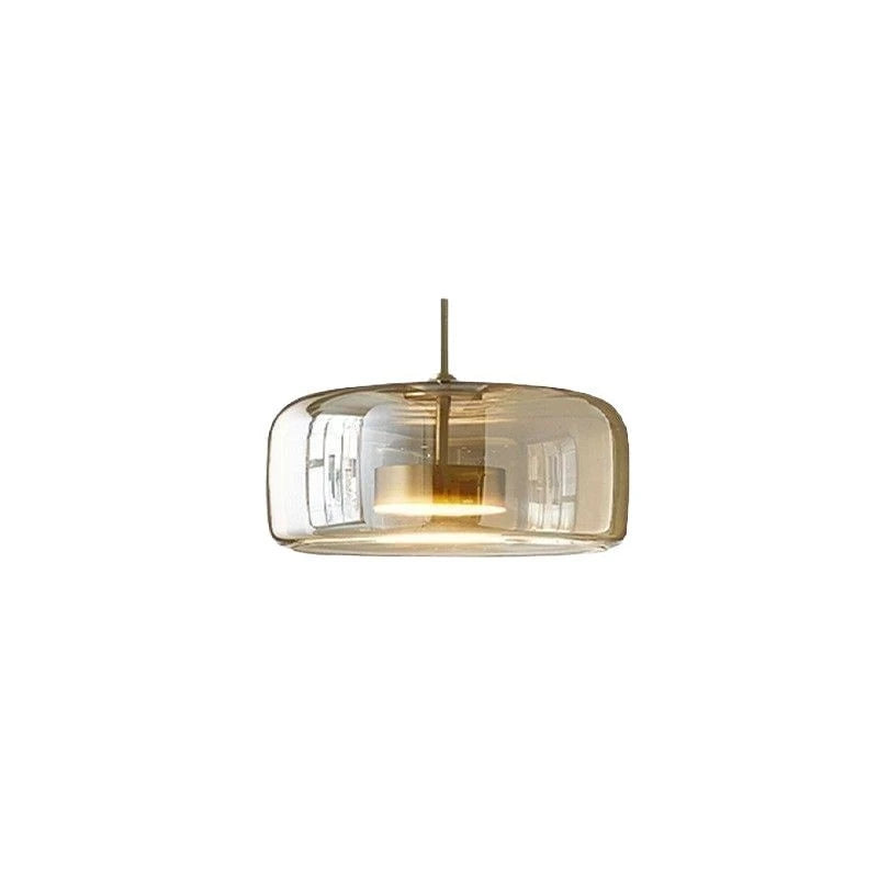 Zhongshan glass lighting fixtures Nordic modern minimalist  bar counter restaurant chandelier living room art designer iron