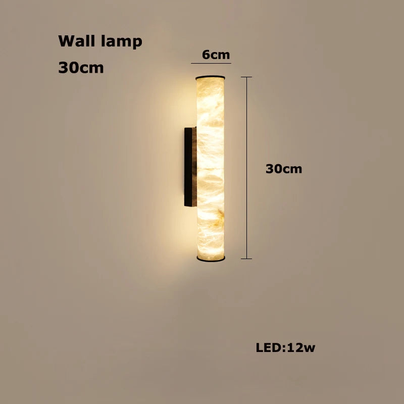 Elevate Your Dinning Room With Our Marble Cylinder Led Pendant Light Dimming Function White Linear Alabaster Gold Silver